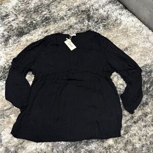Women's Black Blouse NWT